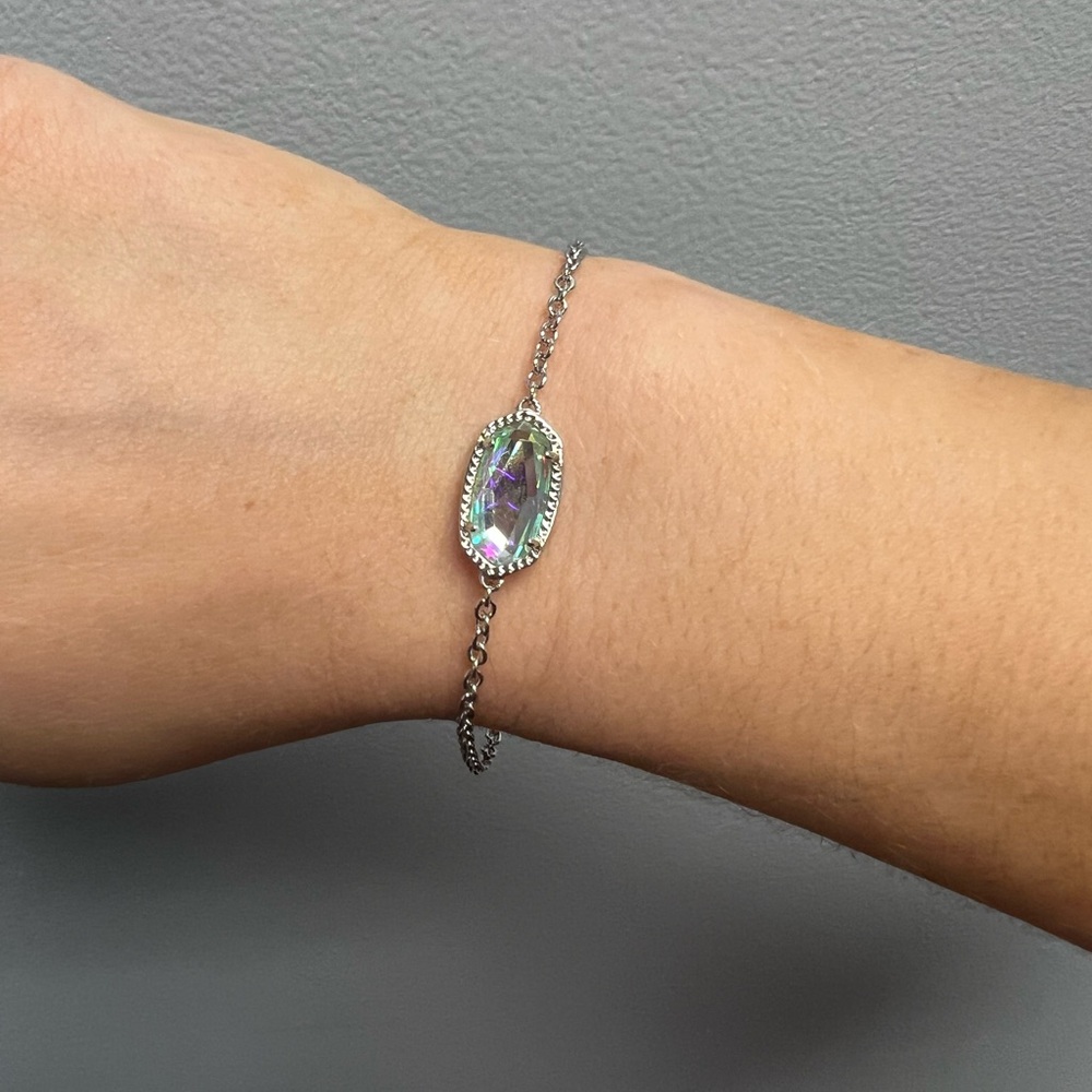 Kendra Scott Elaina Silver Adjustable Chain Bracelet